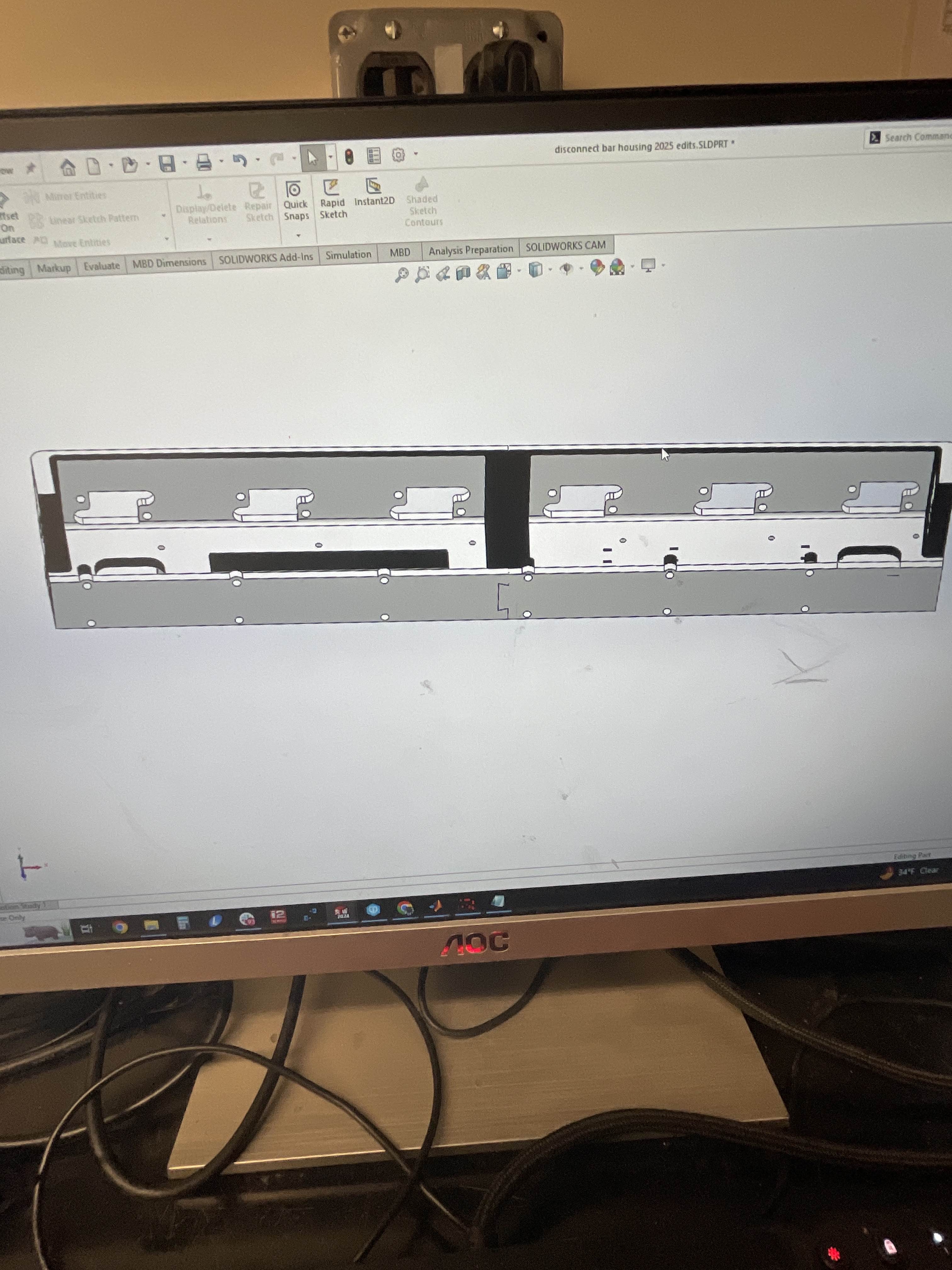 Cross bar cad